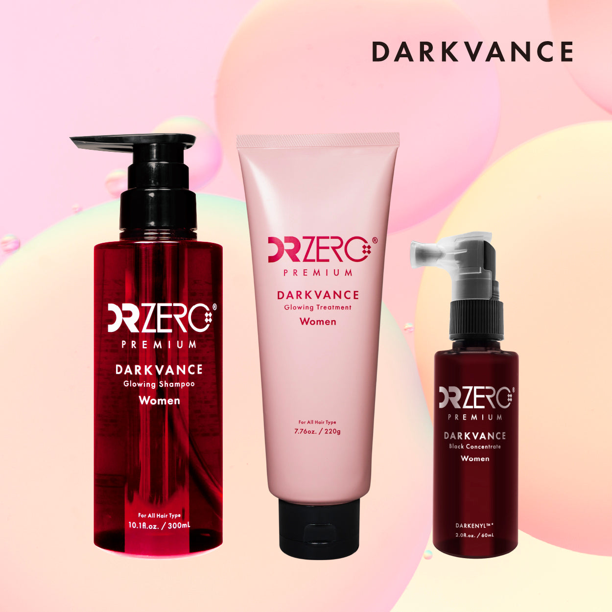DR ZERO 黑髮再生防脫女士洗護套裝