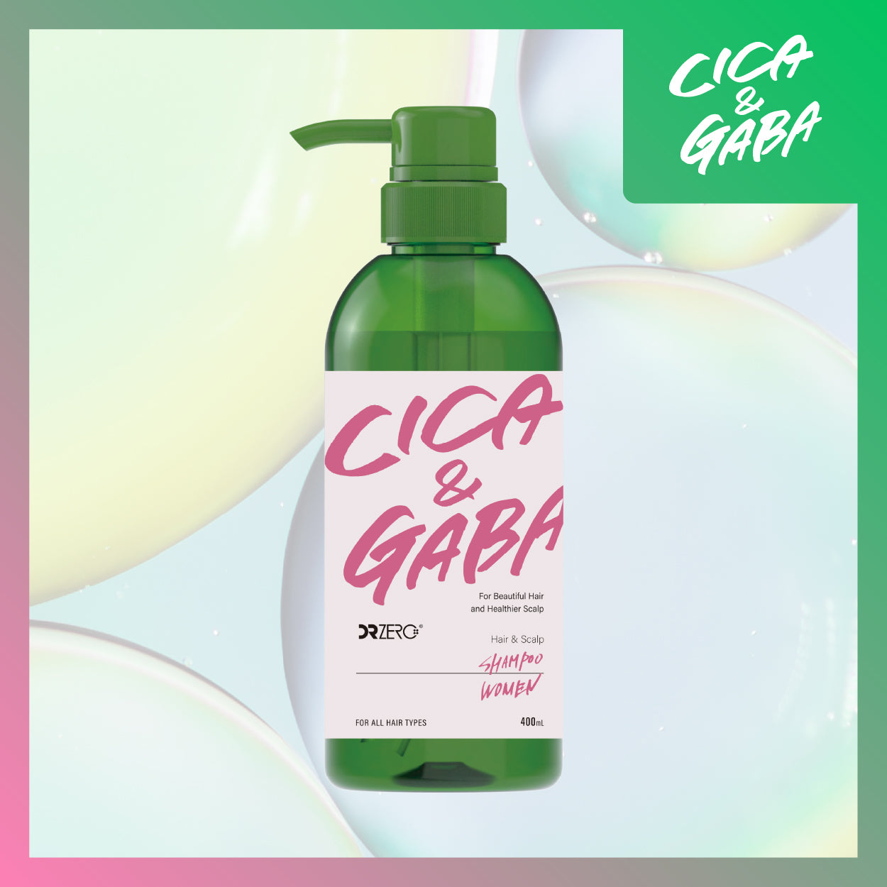 DR ZERO CICA&GABA 女士洗髮水